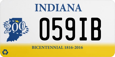 IN license plate 059IB