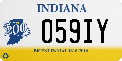 IN license plate 059IY