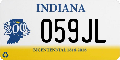 IN license plate 059JL