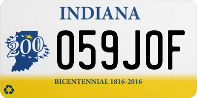 IN license plate 059JOF