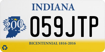 IN license plate 059JTP