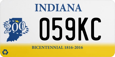 IN license plate 059KC