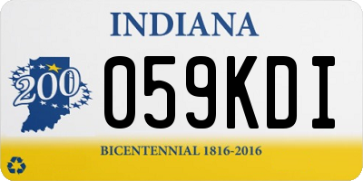 IN license plate 059KDI