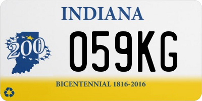 IN license plate 059KG