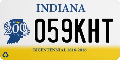 IN license plate 059KHT