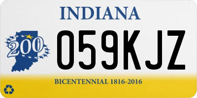 IN license plate 059KJZ