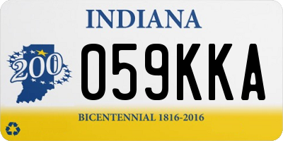 IN license plate 059KKA