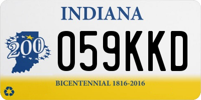IN license plate 059KKD