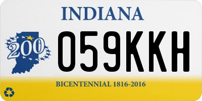 IN license plate 059KKH