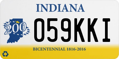 IN license plate 059KKI