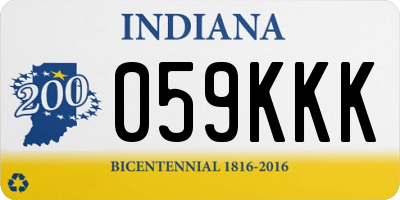 IN license plate 059KKK