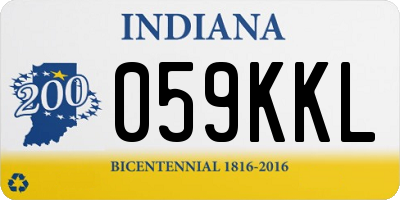 IN license plate 059KKL
