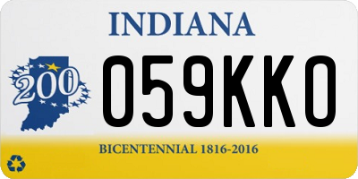 IN license plate 059KKO