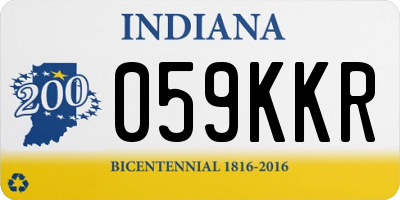 IN license plate 059KKR