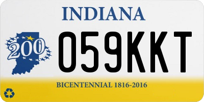 IN license plate 059KKT