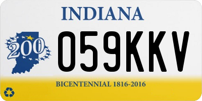 IN license plate 059KKV