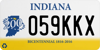 IN license plate 059KKX