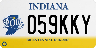 IN license plate 059KKY