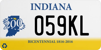 IN license plate 059KL