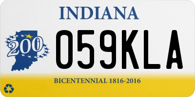IN license plate 059KLA