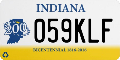 IN license plate 059KLF
