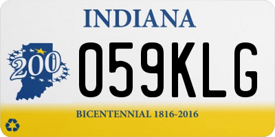 IN license plate 059KLG