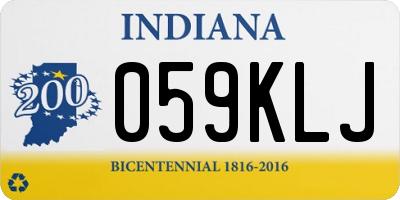 IN license plate 059KLJ