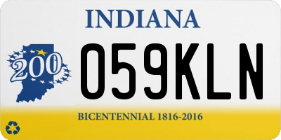 IN license plate 059KLN