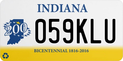 IN license plate 059KLU