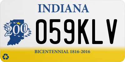 IN license plate 059KLV