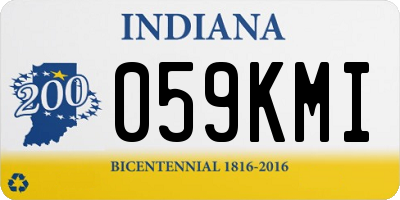 IN license plate 059KMI