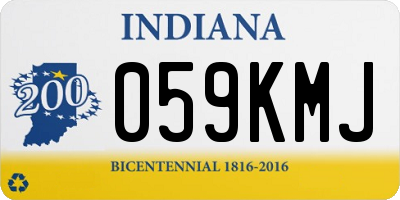 IN license plate 059KMJ