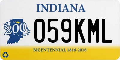 IN license plate 059KML