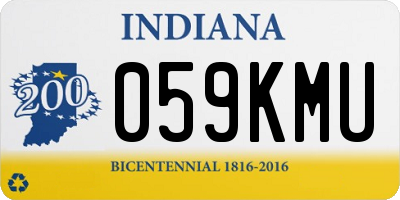 IN license plate 059KMU