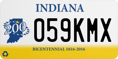 IN license plate 059KMX