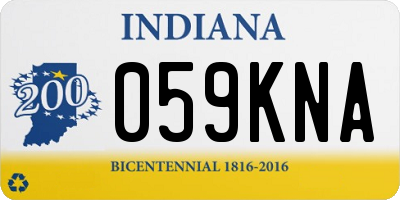 IN license plate 059KNA