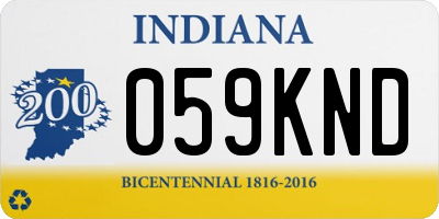 IN license plate 059KND