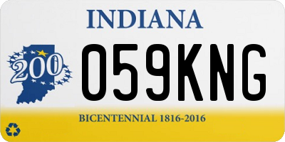 IN license plate 059KNG