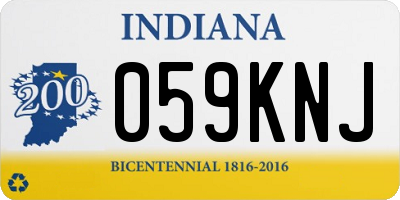 IN license plate 059KNJ