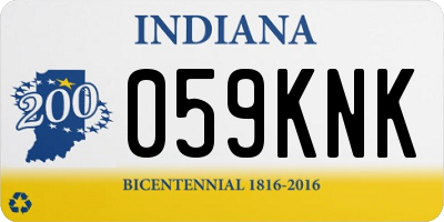 IN license plate 059KNK