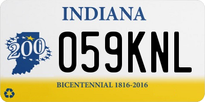 IN license plate 059KNL