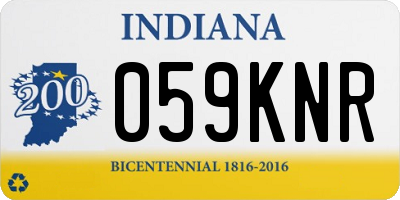 IN license plate 059KNR