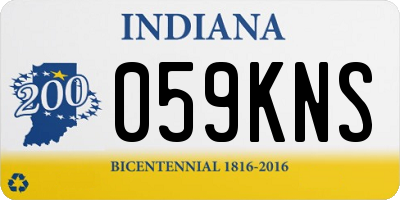 IN license plate 059KNS