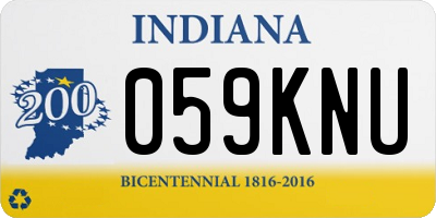 IN license plate 059KNU