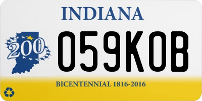 IN license plate 059KOB