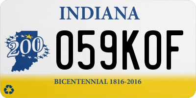 IN license plate 059KOF