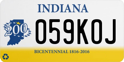 IN license plate 059KOJ