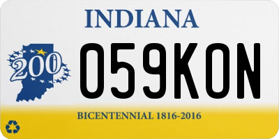 IN license plate 059KON