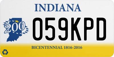 IN license plate 059KPD