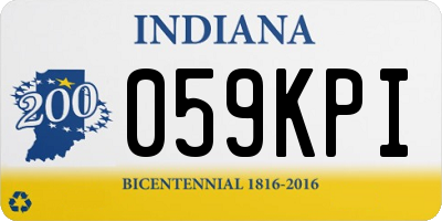 IN license plate 059KPI